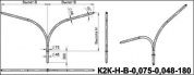 кронштейны для гранёных опор к2к-1,0-2,0-0,075-0,048(15-180)